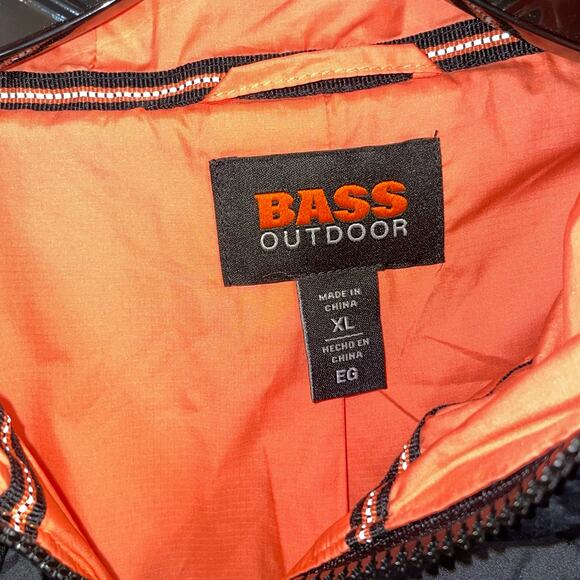 BASS OUTDOOR Women's Contrast Hood Sherpa Soft Pullover black XL - Picture 7 of 10